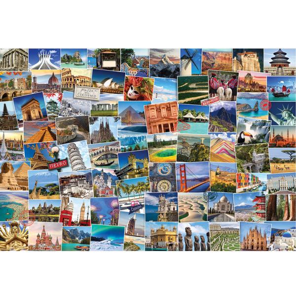 2000 pieces puzzle: Globe-trotter: World - EuroG-8220-5480