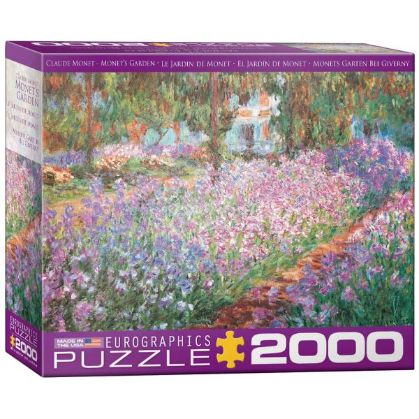 2000 Teile Puzzle: Monets Garten, Claude Monet  - EuroG-8220-4908