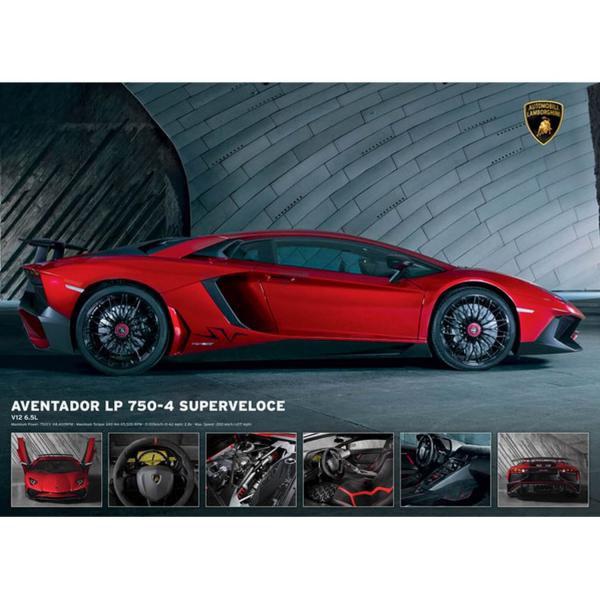 Puzzle de 1000 piezas: Lamborghini: Aventador 750-4 Superveloce - EuroG-6000-0871