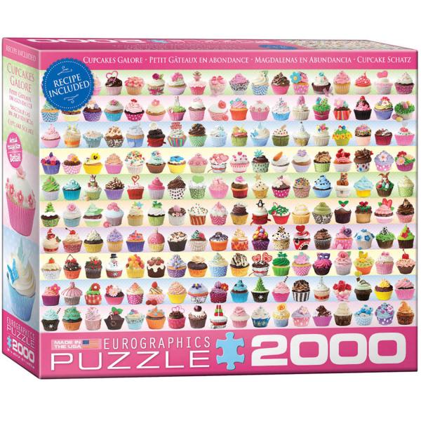 2000 pieces puzzle: Small cakes in abundance - EuroG-8220-0629