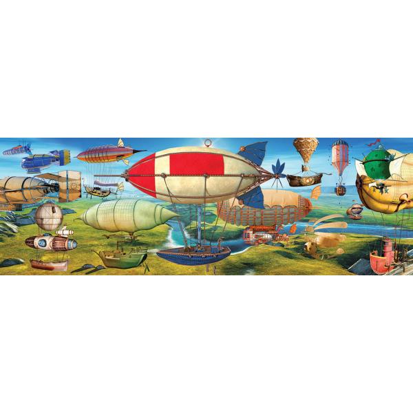 1000 pieces puzzle panoramic : The Great Race - EuroG-6010-5633