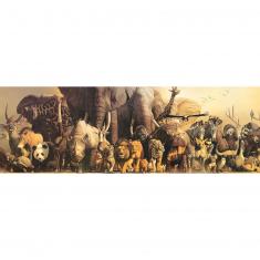 Panoramic 1000-piece puzzle: Noah's Ark