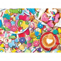 1000 piece jigsaw puzzle: Cookie party