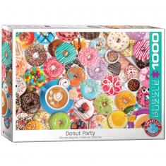 1000 piece jigsaw puzzle: donut party