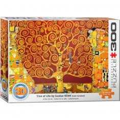300 Teile XL-Puzzle: 3D Lenticular: Lebensbaum, Gustav Klimt