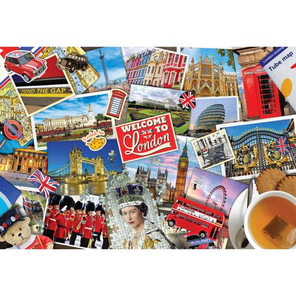 550 piece puzzle : Tin box : London Bus - EuroG-8551-5779