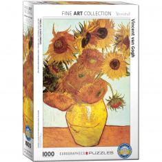 1000 Teile Puzzle: Zwölf Sonnenblumen