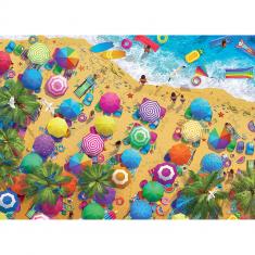 Puzzle 1000 pièces : Plaisirs d'été à la plage