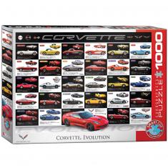 Puzzle 1000 pièces : Evolution de la Corvette