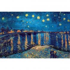 Puzzle 1000 pièces : Nuit étoilée sur le Rhône, van Gogh