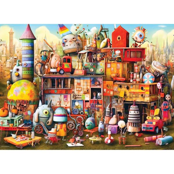 Puzzle de 500 piezas: Misfit Toys de Ray Powers - EuroG-6500-5909