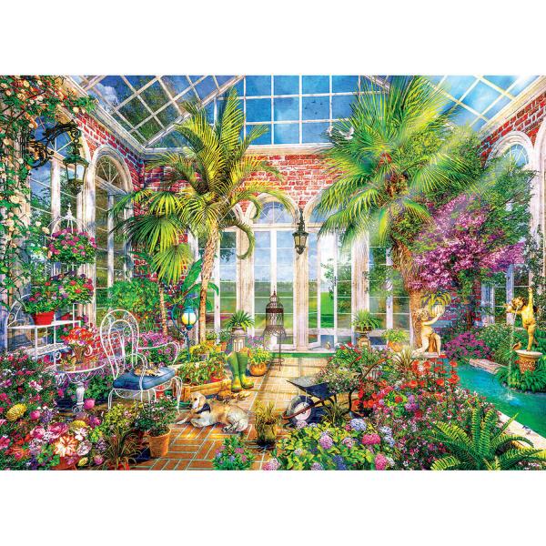 1000 piece puzzle : Glass Garden Summer Conservato - EuroG-6000-5870