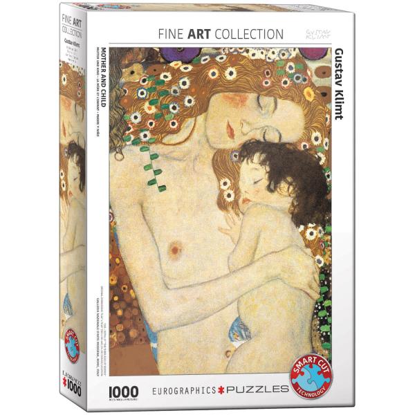 Puzzle 1000 pieces: Mother and child, Gustav Klimt - EuroG-6000-2776