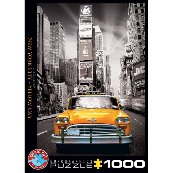 1000 pieces puzzle: Yellow taxi in New York - EuroG-6000-0657