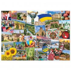 Puzzle 1000 pièces : Globetrotter : Ukraine