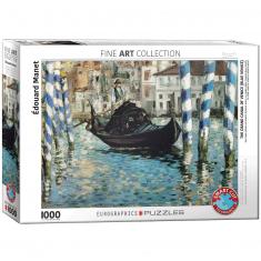 Puzzle 1000 Teile: Der Canal Grande von Venedig, Edouard Manet