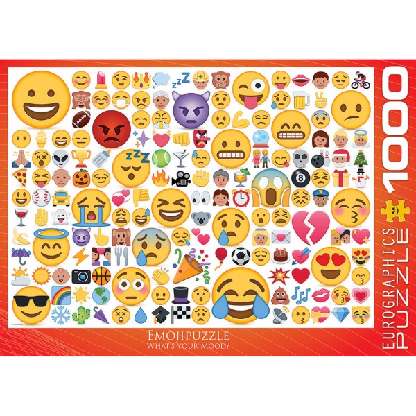 Puzzle de 1000 piezas: Emoji, ¿cuál es tu estado de ánimo? - EuroG-6000-0816