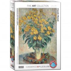 Puzzle 1000 pieces: Jerusalem artichoke flowers, Claude monet