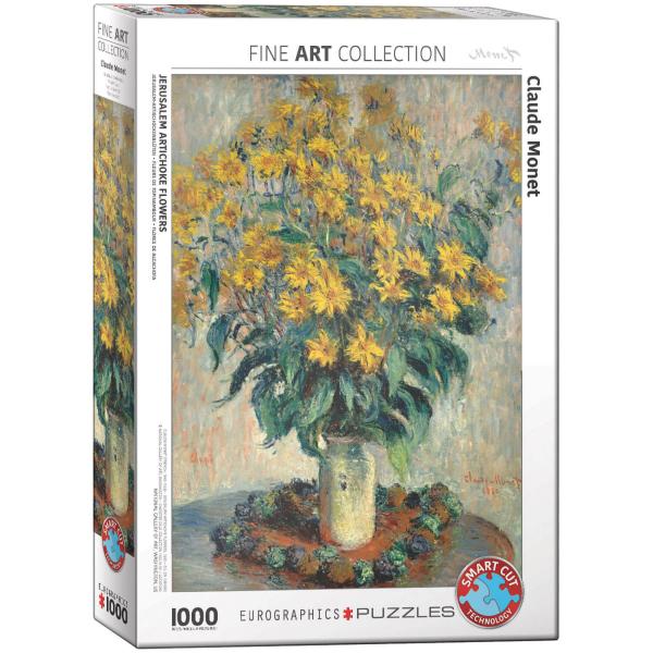 Puzzle 1000 piezas: Flores de alcachofa de Jerusalén, Claude monet - EuroG-6000-0319
