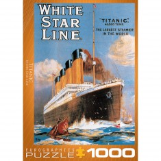 Puzzle 1000 pièces : Titanic, White Star Line