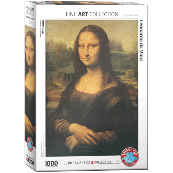 Puzzle 1000 pièces : La Joconde, Leonard de Vinci - EuroG-6000-1203
