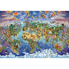 Puzzle 5000 pieces : World Wonders