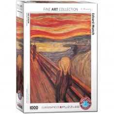 Puzzle 1000 pièces : Le cri, Edvard Munch