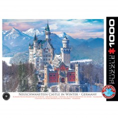 Puzzle de 1000 piezas: Castillo de Neuschwanstein en invierno