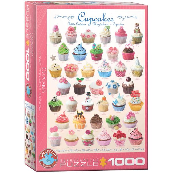 Rompecabezas de 1000 piezas: Cupcakes - EuroG-6000-0409