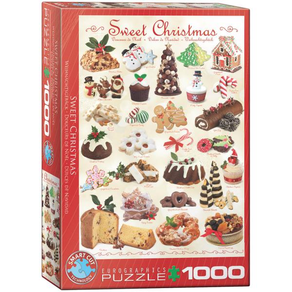 Puzzle 1000 pieces: Christmas sweets - EuroG-6000-0433