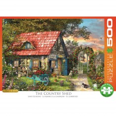 Puzzle - 500 piezas XL: Cobertizo en el campo