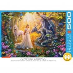 Puzzle - 500 piezas XL: jardín de princesas