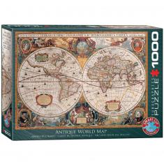 Puzzle 1000 pièces : Carte du monde antique