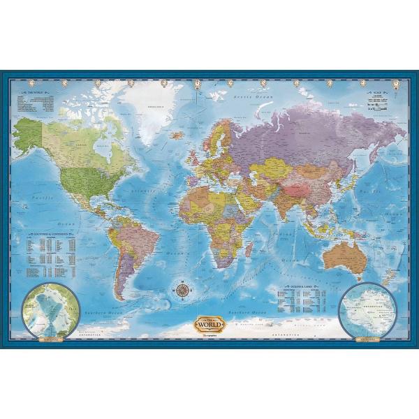 Puzzle 5000 pieces : Map of the World - EuroG-8520-5890