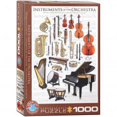 Puzzle 1000 Teile: Instrumente des Orchesters