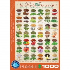 1000 pieces puzzle: Herbs and spices