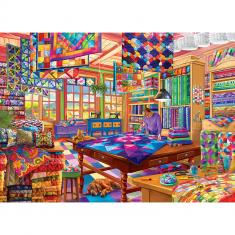 1000-teiliges Puzzle: Die Quilt-Werkstatt