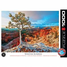 1000 pieces puzzle: Winter sunrise in the canyon