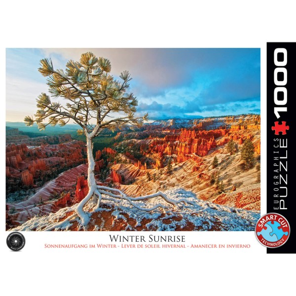 1000 pieces puzzle: Winter sunrise in the canyon - EuroG-6000-0692