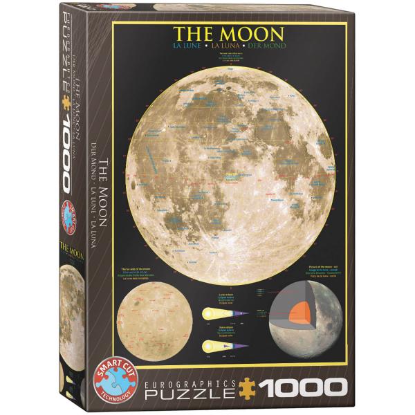 Puzzle 1000 pièces : La Lune - EuroG-6000-1007