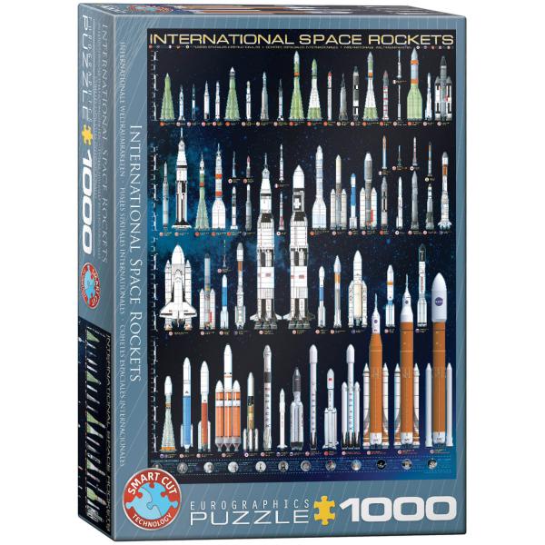 Rompecabezas de 1000 piezas: Cohetes espaciales internacionales - EuroG-6000-1015