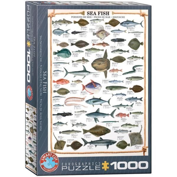 Puzzle 1000 piezas: Peces de mar - EuroG-6000-0313