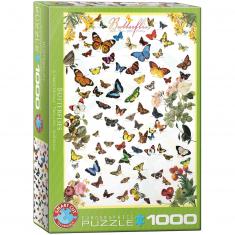 Puzzle 1000 pieces: Butterflies