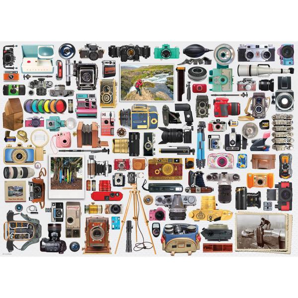 1000 piece jigsaw puzzle: World of cameras - EuroG-6000-5627