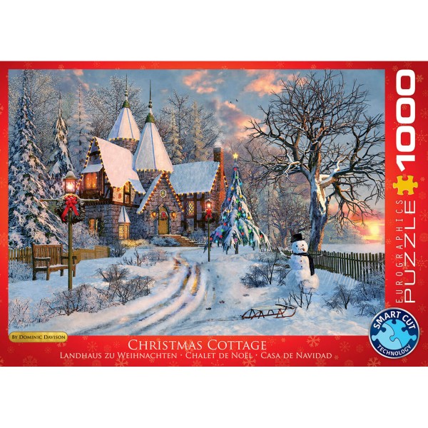 1000 pieces puzzle: Christmas cabin - EuroG-6000-0790