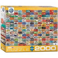 Puzzle 2000 pièces : The Volkswagon Groovy Bus