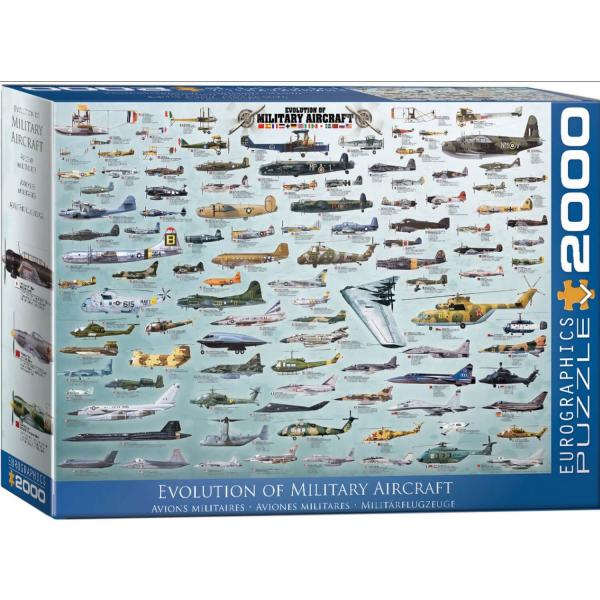 Puzzle de 2000 piezas: Evolución de los aviones militares - EuroG-8220-0578