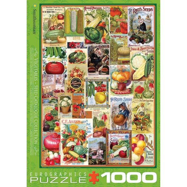 1000 pieces puzzle: Catalog of vegetable seeds - EuroG-6000-0817