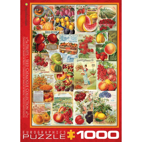 Puzzle de 1000 piezas: Catálogo de semillas de frutas - EuroG-6000-0818