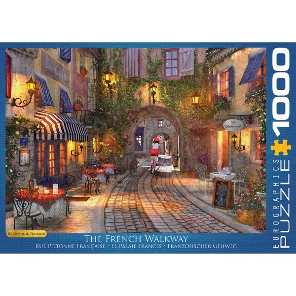 1000 pieces puzzle: French pedestrian street - EuroG-6000-0961